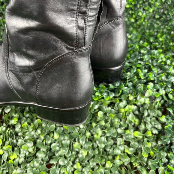 CORSO COMO BLACK KNEE HIGH PULL UP BOOTS SIZE 7.5 - Picture 4 of 13